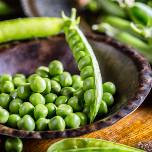 Peas are nutrient-dense vegetable. High in lutein, with 4.14mg per cup