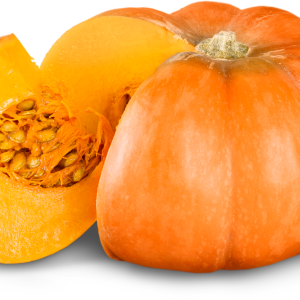 Pumpkin's rich orange flesh is high in lutein, containing 2.48 mcg per cooked cup