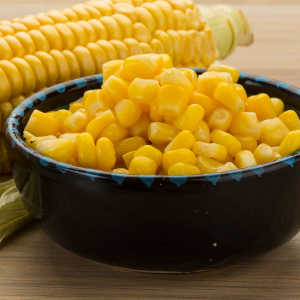Yellow sweet corn contains 0.93mg per cup of Lutein